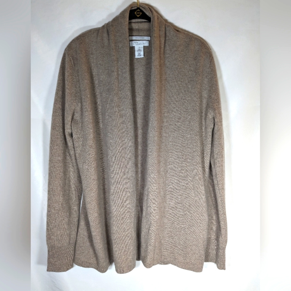 Nordstrom Open-Front Cardigan in Beige